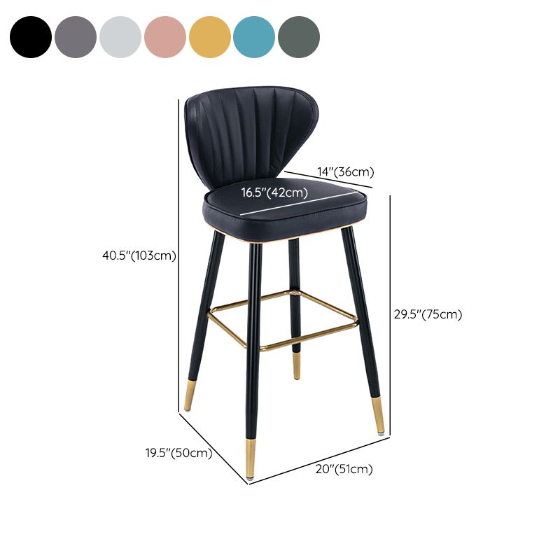 Industrial Counter Chair Low Back Counter Height Stools for Restaurant