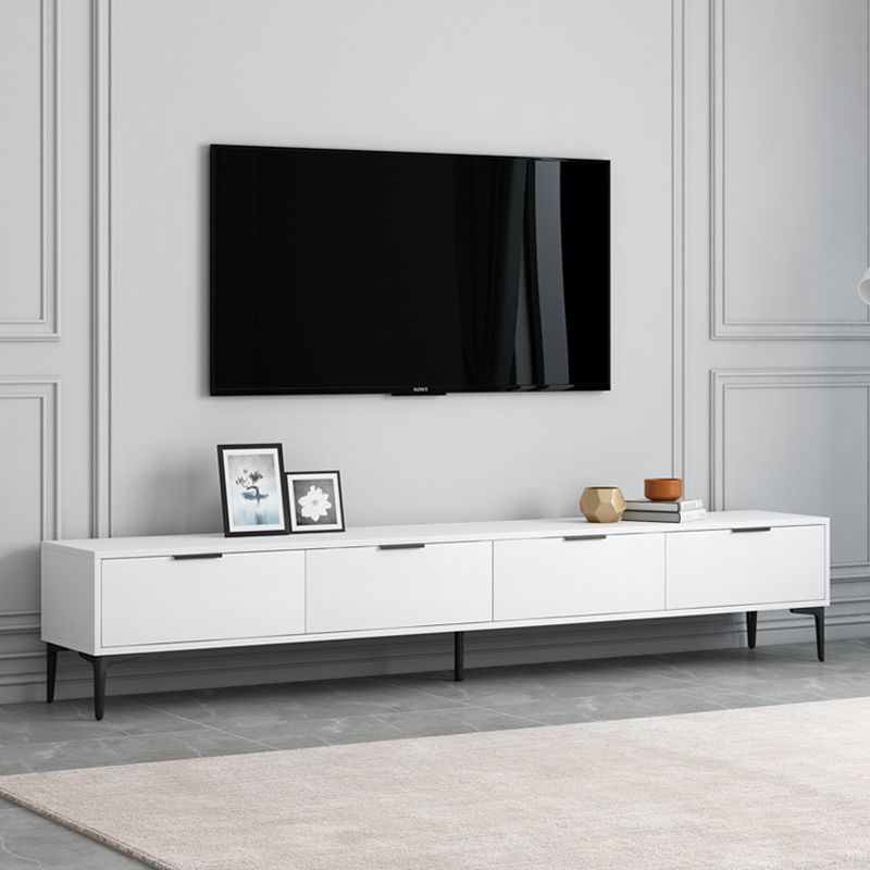 Modern Enclosed TV Storage Home Rectangle TV Cabinet with Splayed Legs