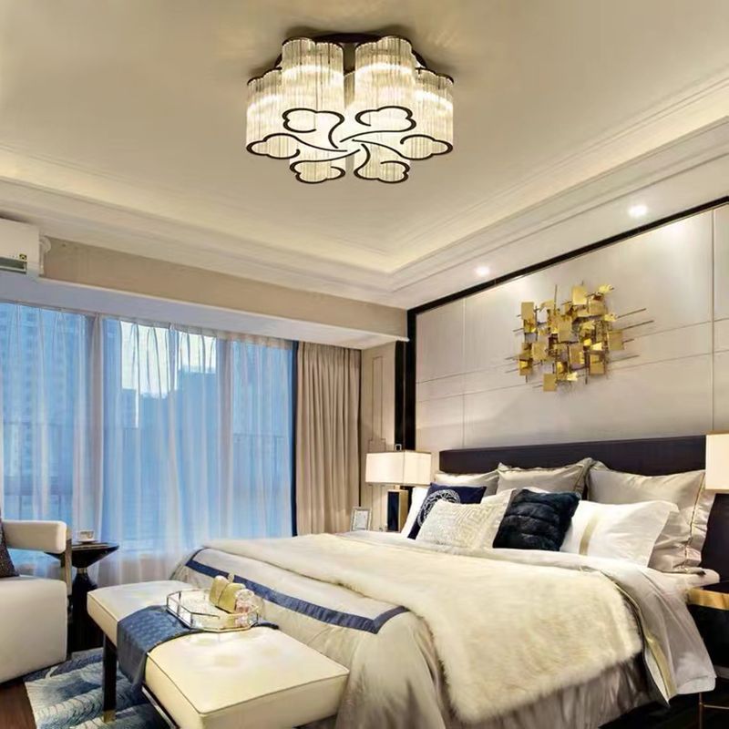 Nordic Style Ceiling Light Cloud Shape Ceiling Lamp with Glass Shade for Bedroom