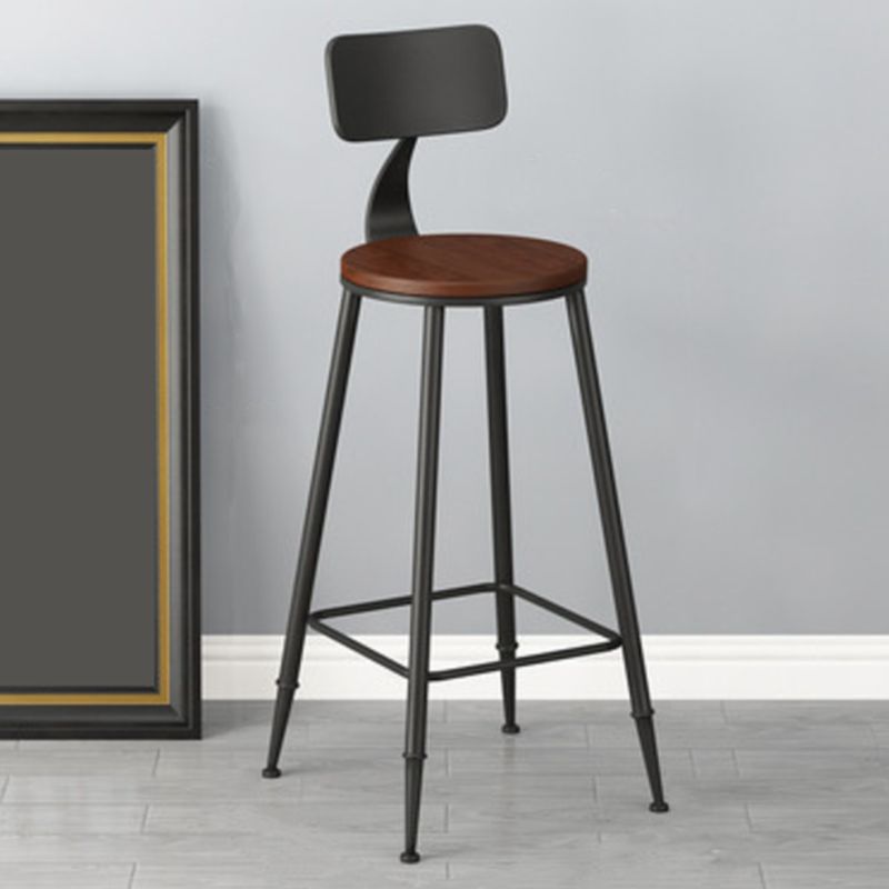 Solid Wood Top Bar Table Set 1/3/5 Pcs Iron Frame Bar Table and Stools