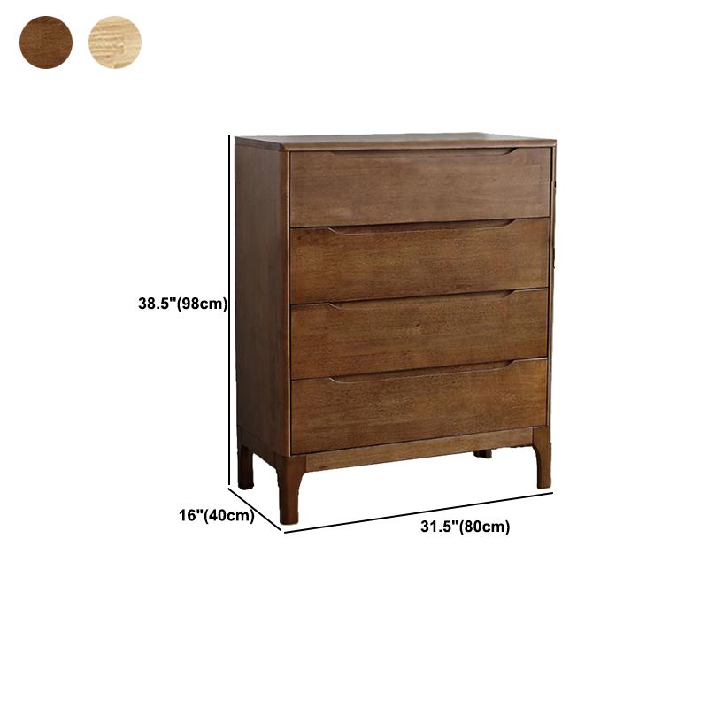 Contemporary Chest Rubberwood Accent Chest in Antique Finish