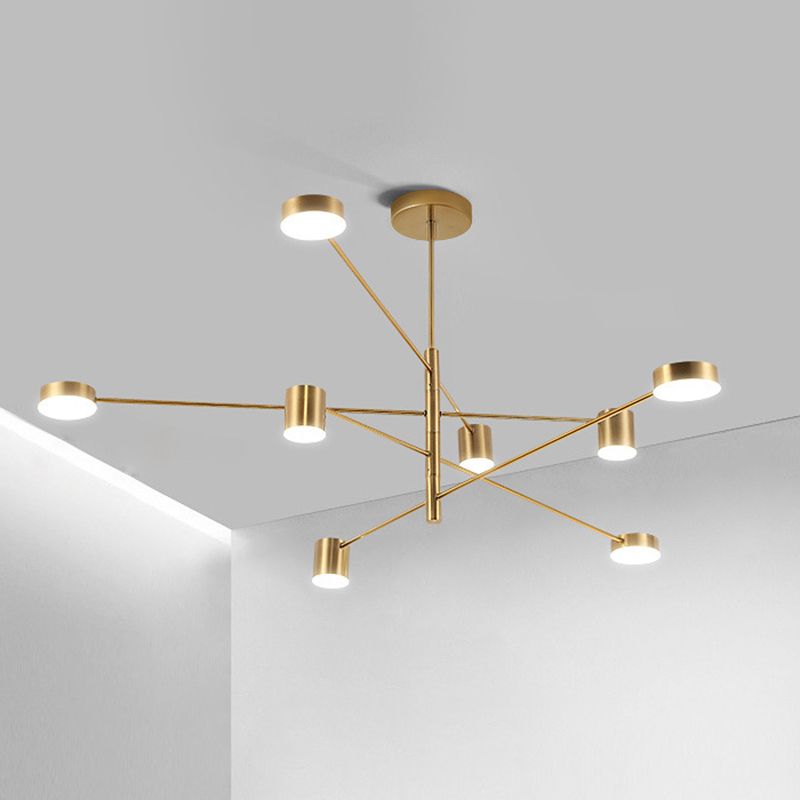 Lámpara de lámpara de starburst simplicidad moderna iluminación colgante acrílica para restaurante