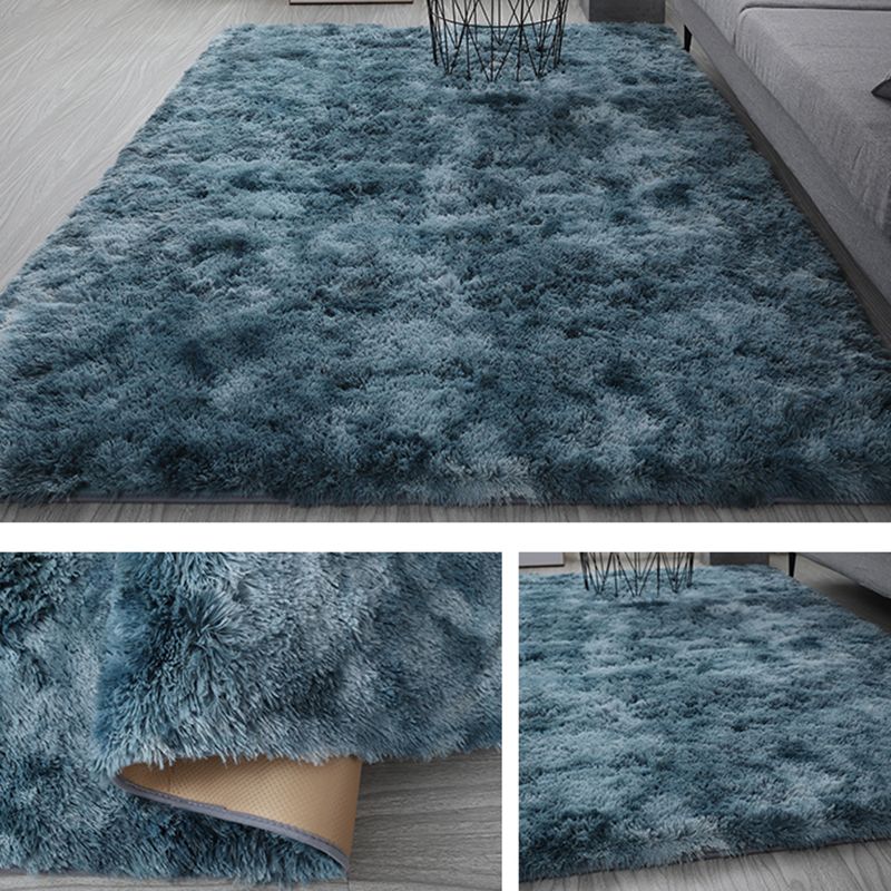 Kleur gemengd huisdecoratie tapijt eigentijds vloerkleed met tie-dye effect polyester met antislip achterkant