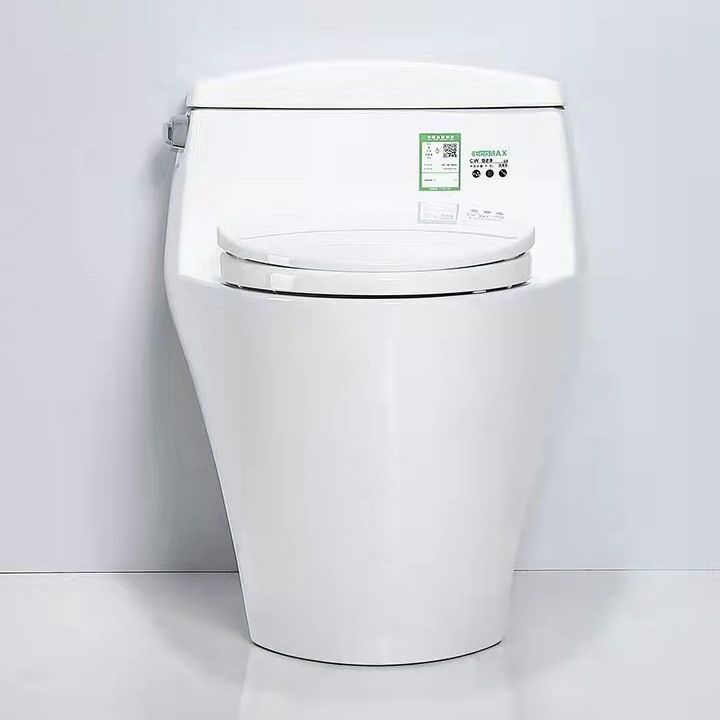 Traditional Ceramic Toilet Bowl One Piece Flush Toilet with Toilet Seat