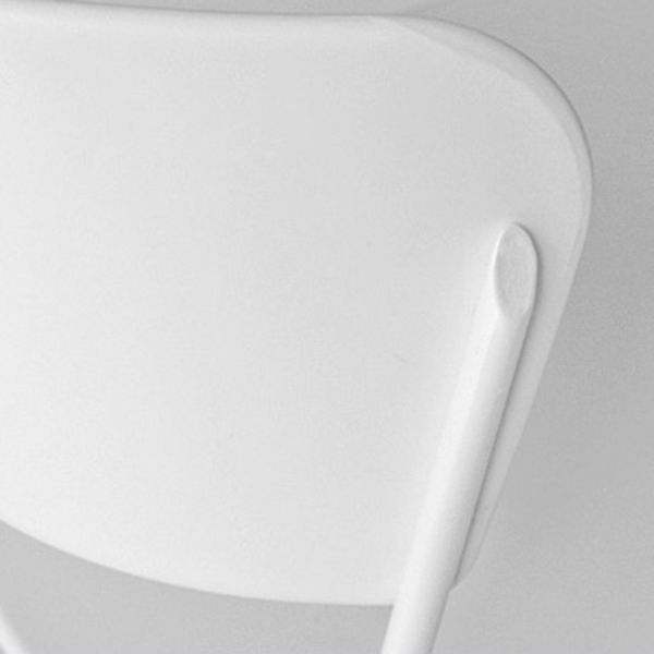 Matte Finish Industrial Dining Side Chair Open Back Plastic Dining Chair