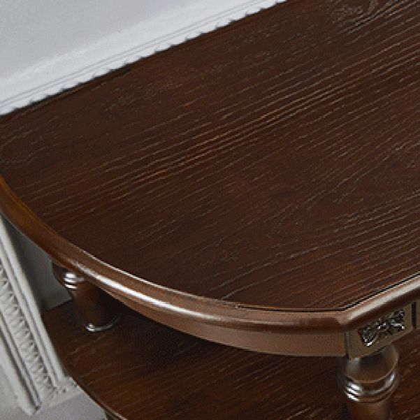 Victoria Wood Console Table Free Form Console Sofa Table for Hall