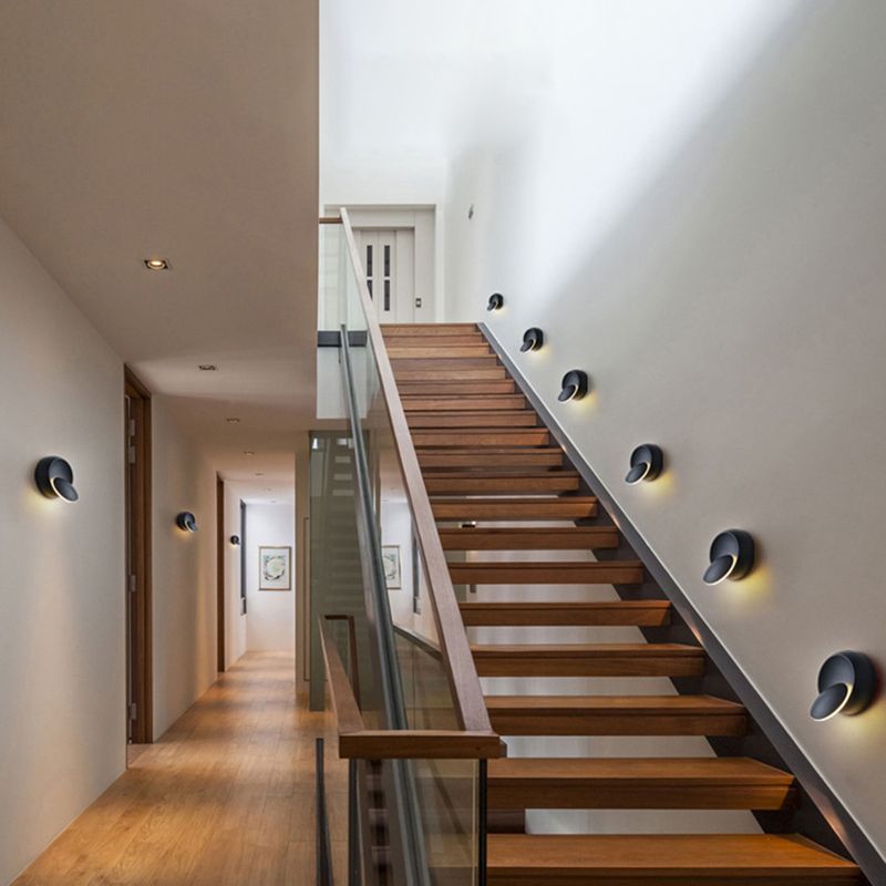 Moderne minimalistische Stil kreisförmige Wandbeleuchtung Metall Wandleuchten für Schlafzimmer