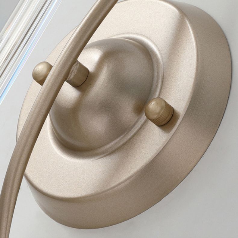 Halbzylinder Schatten Wandleuchter moderner Kristallwandhalterung Leuchte