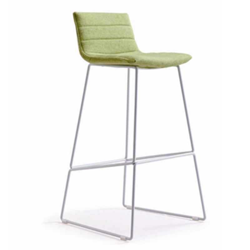 Contemporary Metal Counter Height Stool Backrest Bar Stool for Indoor