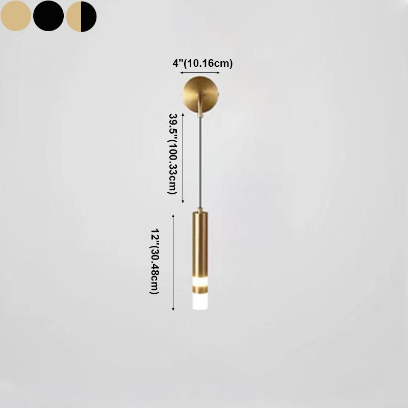 Lámpara de pared de lectura metálica moderna Fixtura de apliques de pared doméstica para sala de estar de dormitorio