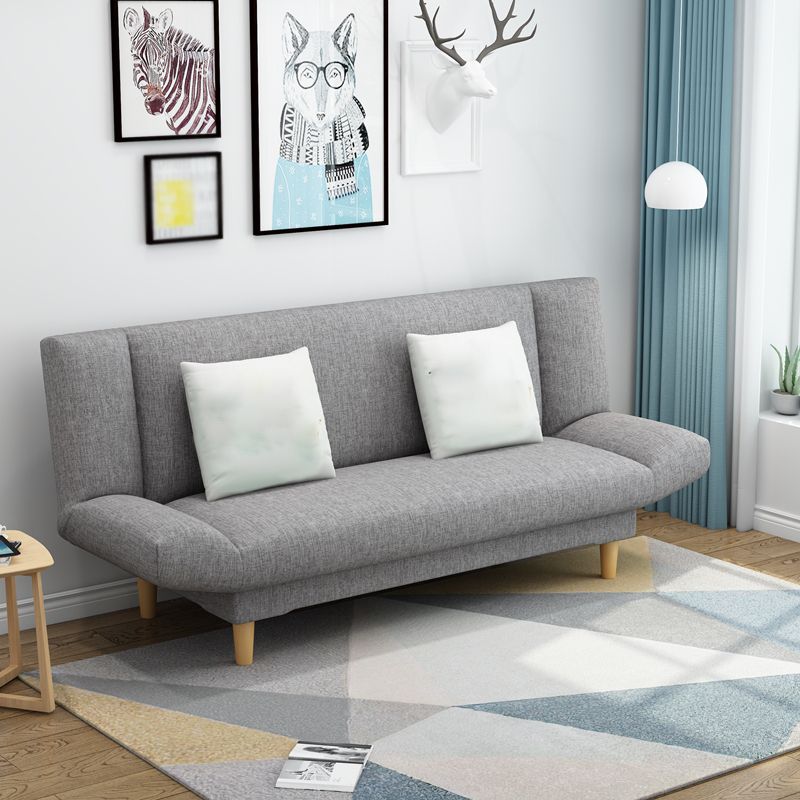 Leinen modernes Sofa 22 "W Cabrio -Sofa armlosen engen Rückensofa