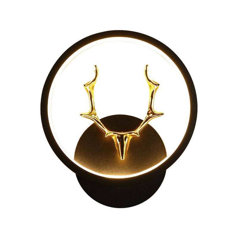 Application murale noire moderniste LED simple LED simple Mur Mur