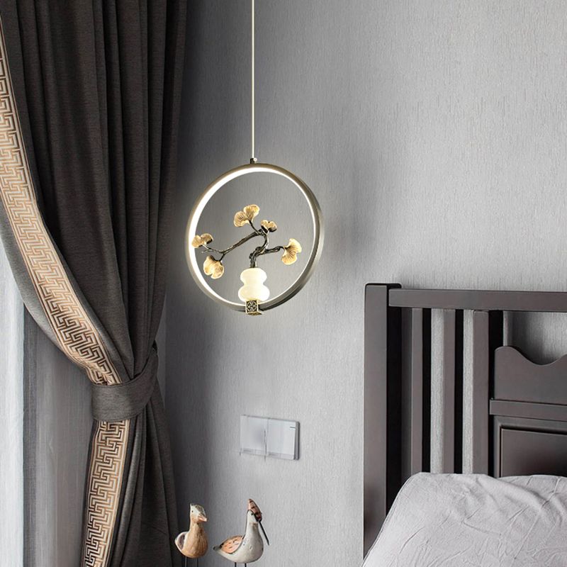 Kit de lampe suspendue en marbre moderne à 1 light