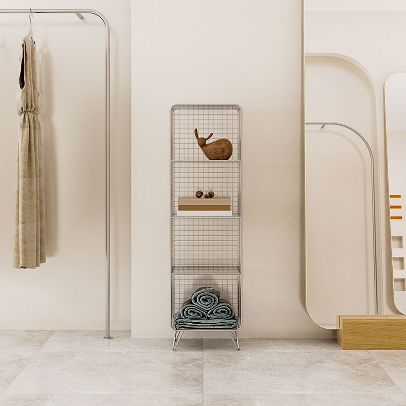 Metal Closed Back Bookshelf Shelves Included  Standard Bookcase