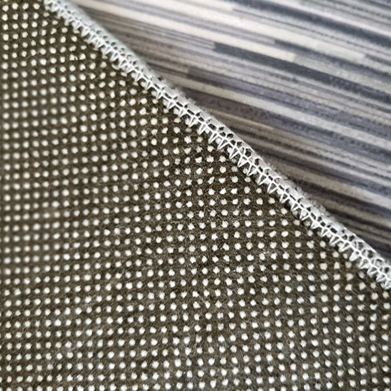 Light Color Abstract Lines Print Rug Polyester Casual Carpet Non-Slip Backing Indoor Rug for Living Room