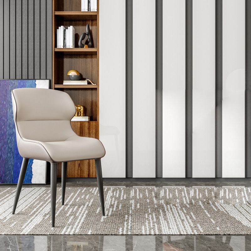 Ensemble de chaises avec accoudoirs à oreilles de cuisine et de salle à manger de style moderne (Ensemble de 4)