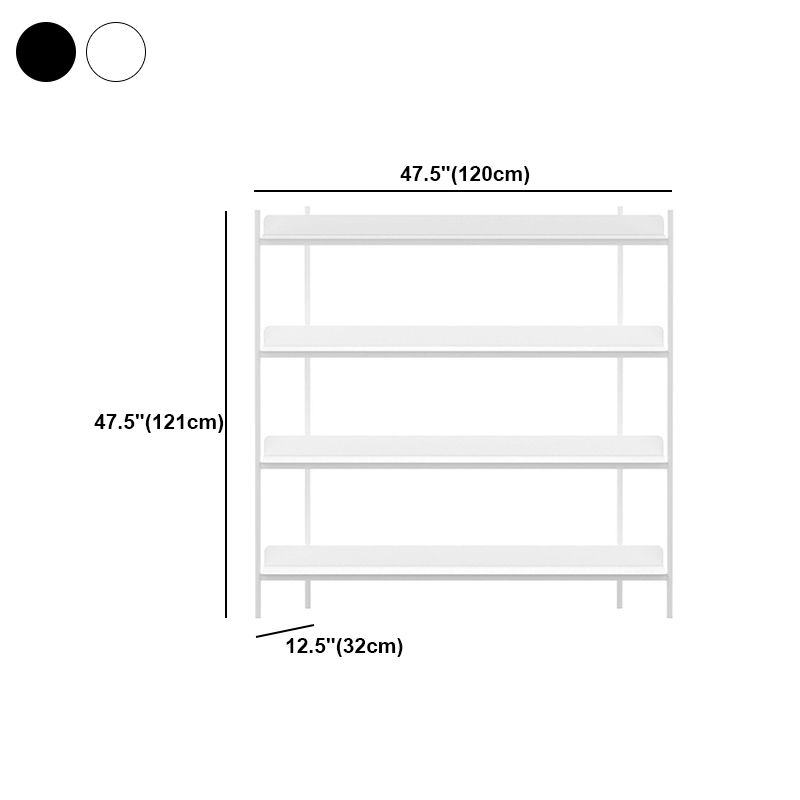Modern Style Metal Bookshelf Open Etagere Shelf Bookcase for Home