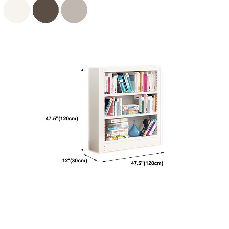 Open Metal Bookshelf Nordic Style Simple Rectangular Bookcase