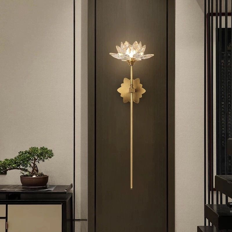 Metal Flower Wall Lighting Modern Style 1 Light Wall Lighting Fixtures