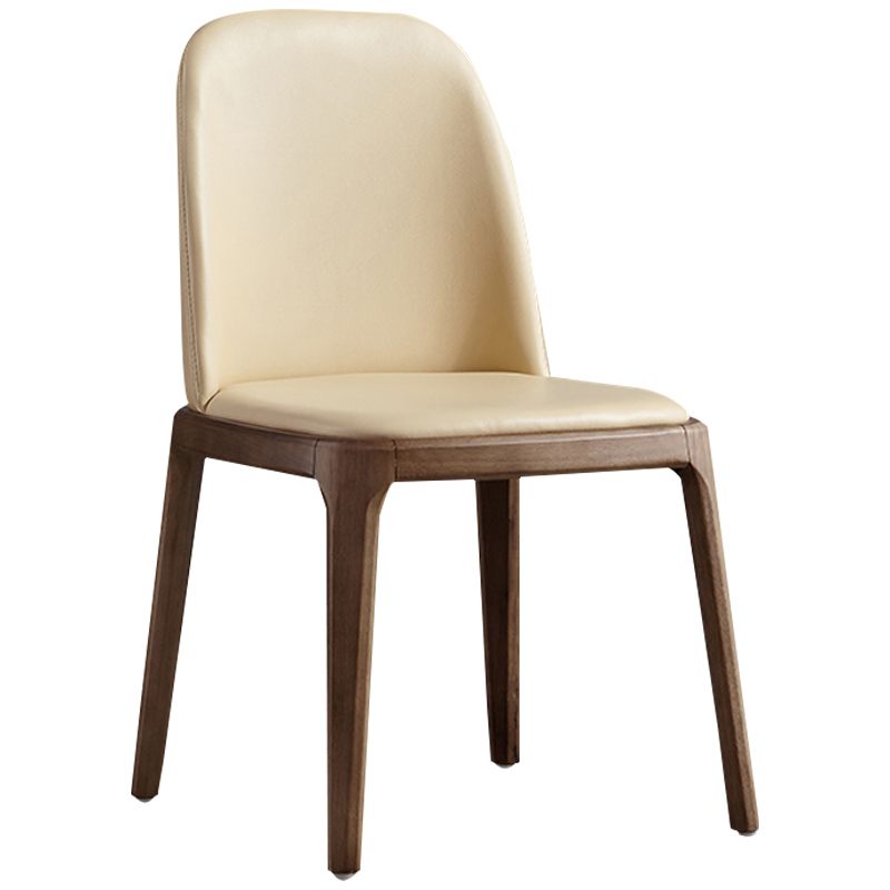 Silla lateral de cuero industrial para restaurante Silla de comedor Parsons