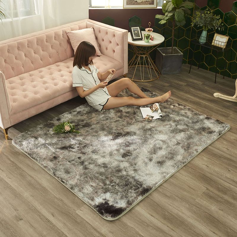 Tapis de couleur polyester pourpre en polyester tapis de support sans glissement pour décoration domestique