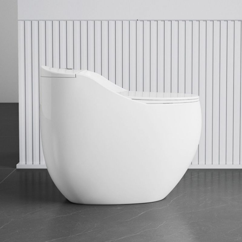 Modern Ceramic Flush Toilet Floor Mounted Urine Toilet with Slow Close Seat for Bathroom