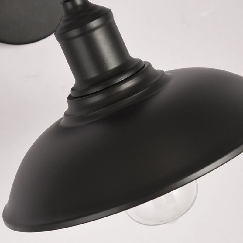 1-Light Wall Sconce Industrial Style Metal Wall Lighting for Bedroom
