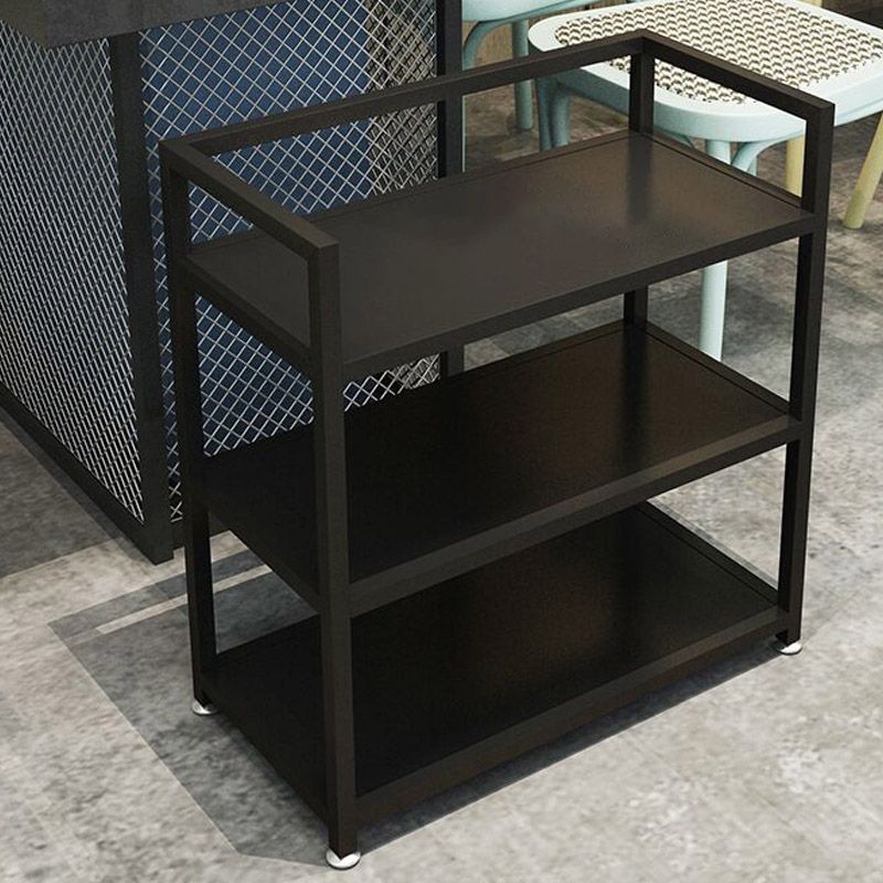 Modern Open Storage Prep Table Rectangular Dining Room Prep Table