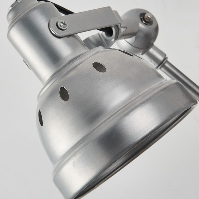 Silver Modern Wall Sconce Cone Shape Wall Light with Metal Shade for Living Room