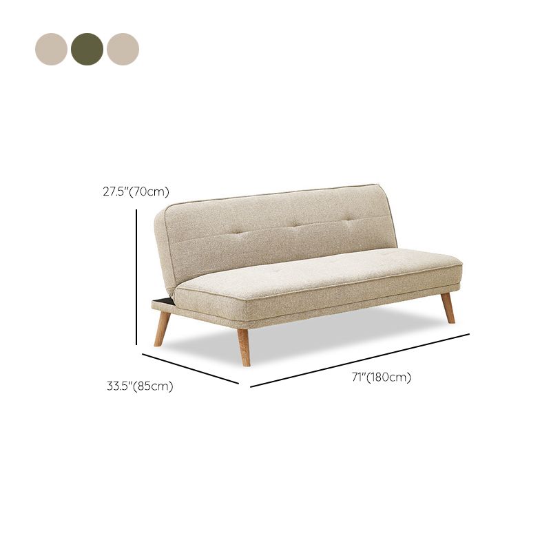 Contemporary Sofa Bed Linen Sofa without Arm 70.87" Long for Living Room