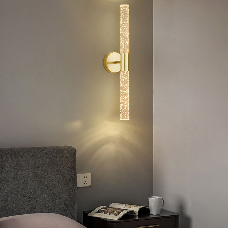 Modernism Metal Wall Light Black/Golden Lighting for Room Hallway