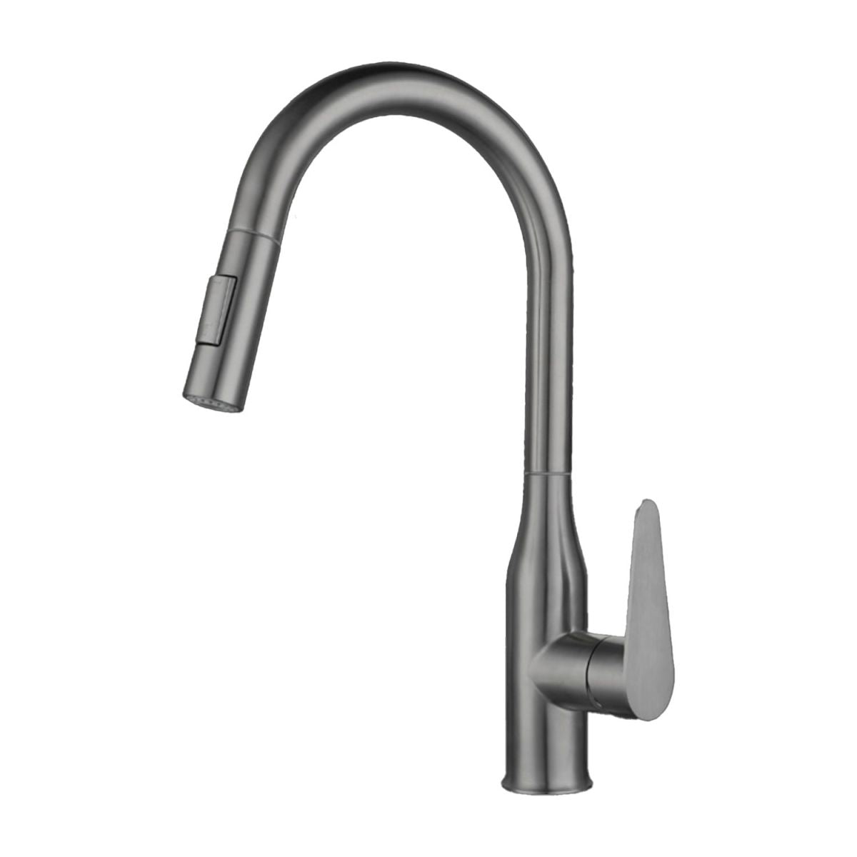 Kitchen Bar Faucet Swivel Spout 304 Stainless Steel with Pull Out Sprayer