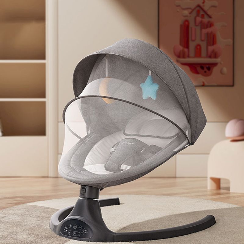 Electric Bedside Oval Bassinets Washable Side Crib Machine for Bedroom