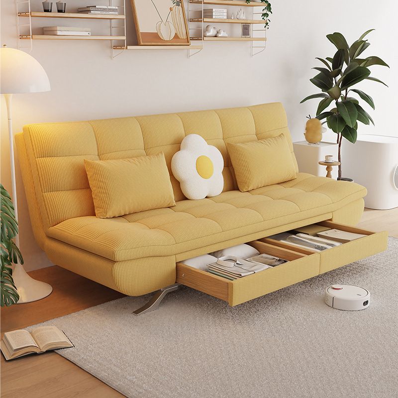 21" Wide Glam Sleeper Sofa Pillow Included Storage Sleeper Sofa