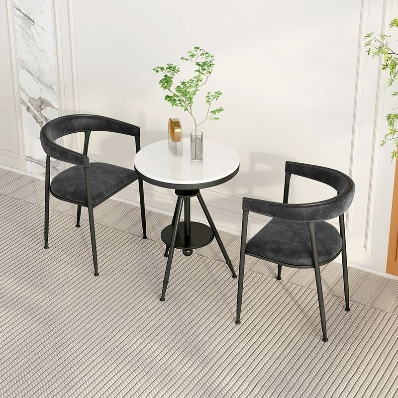 Upholstered Dining Arm Chair Cane Back Dining Chairs for Home Use