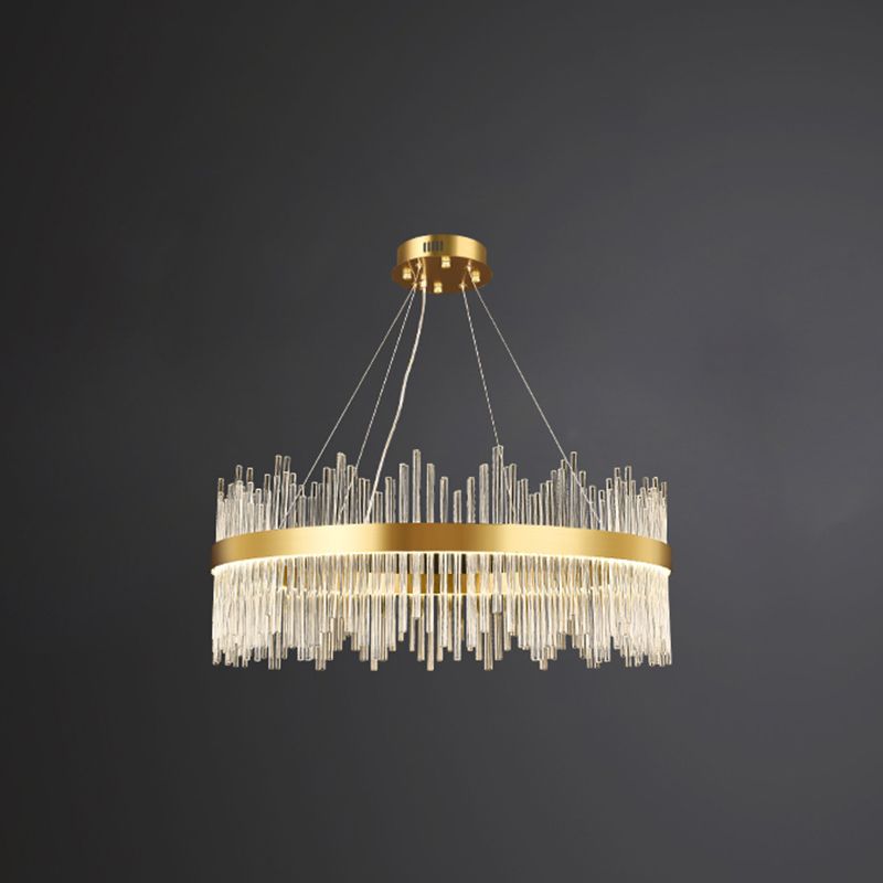 Crystal Hanging Lamp Fixture Modern Style Pendant Lamp for Living Room