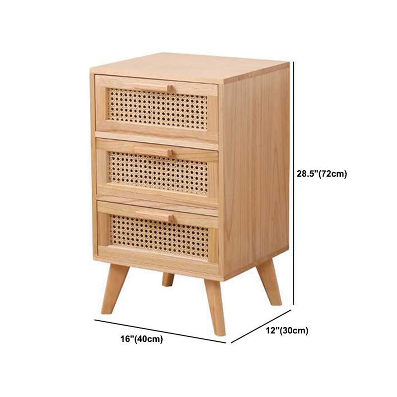 11.81" Wide Accent Chest Rattan Rectangle Standard Chest with Drawers