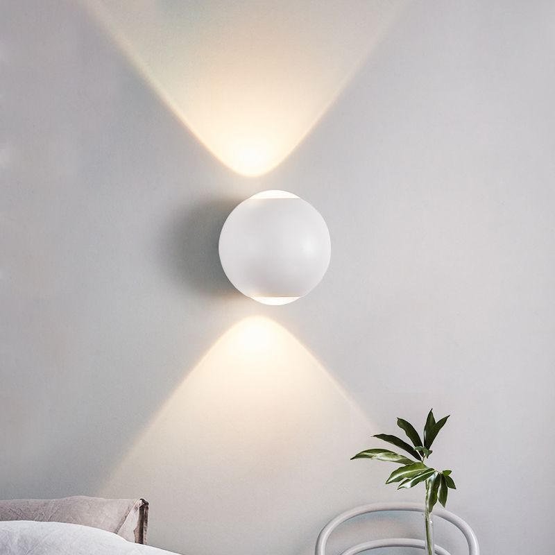 Ball Shade Metal Wall Sconce Modern Style Multi Lights Wall Mount Lighting