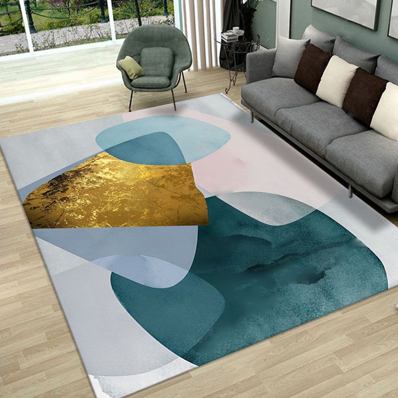 Hellrosa moderner Teppich Color Lump Indoor-Teppich, waschbarer Teppich für die Inneneinrichtung
