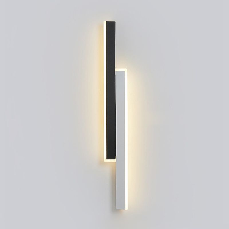 Modern White/Black Wall Mounted Sconce Linear Wall Light for Dining Room