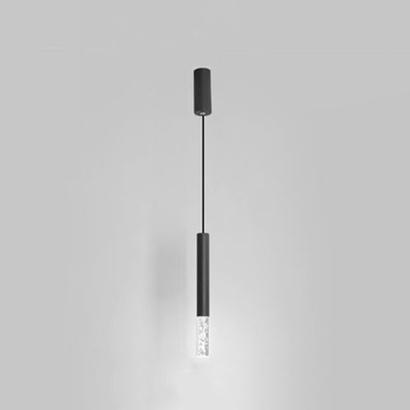 Sospensione cilindrica Sospensione Lampada Acrilico Modernista a LED in nero