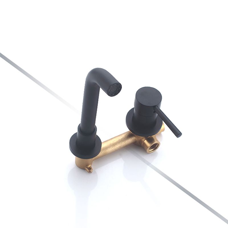 Wall Mounted Faucet Glam Style Vessel Sink Bathroom Faucet with Lever Handle
