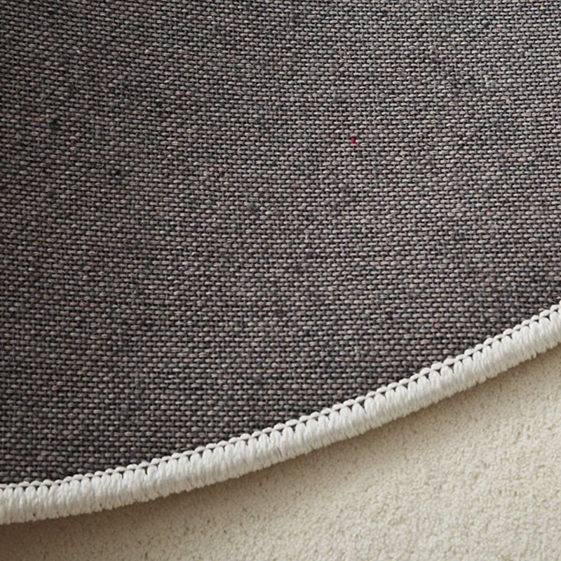 Rug de gris claro Moderno poliéster planta alfombra de alfombra interior resistente para manchas para salón para el salón