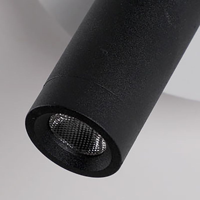 Runde USB -Lesemandlampe Nordic Metallic LED -Walllicht am Nacht