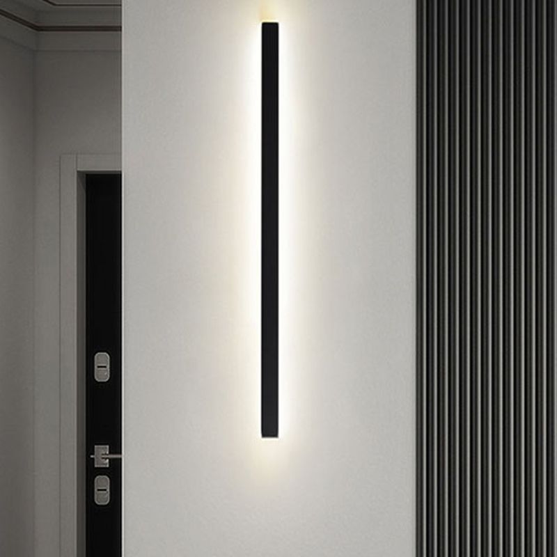 Metal Linear Shape Wall Light Modern 1-Light Wall Mounted Light Fixtures