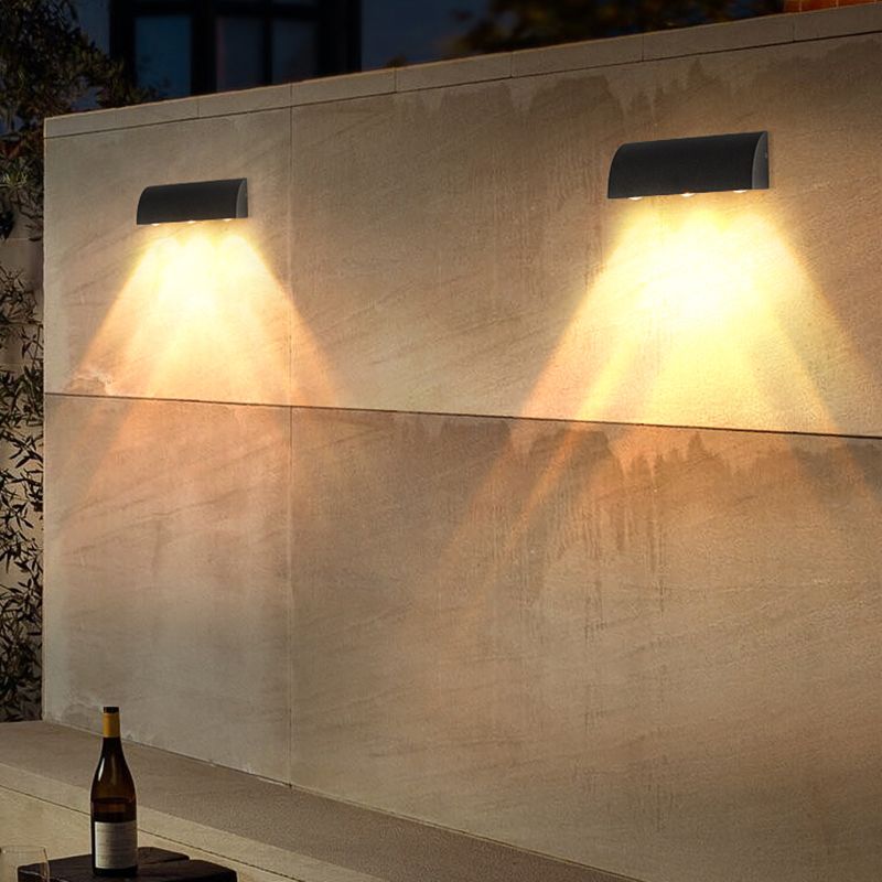 Géométrique contemporain Simple Murce LED 3 Light Murd Murd Lightture pour extérieur