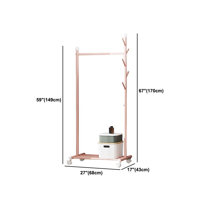 Contemporary Style Wardrobe 1-Teir Metal Wardrobe Closet for Bedroom