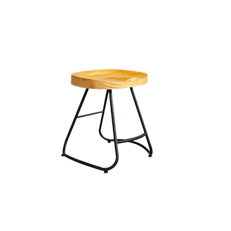 Solid Wood Dining Stools Contemporary Dining Stools with Footrest