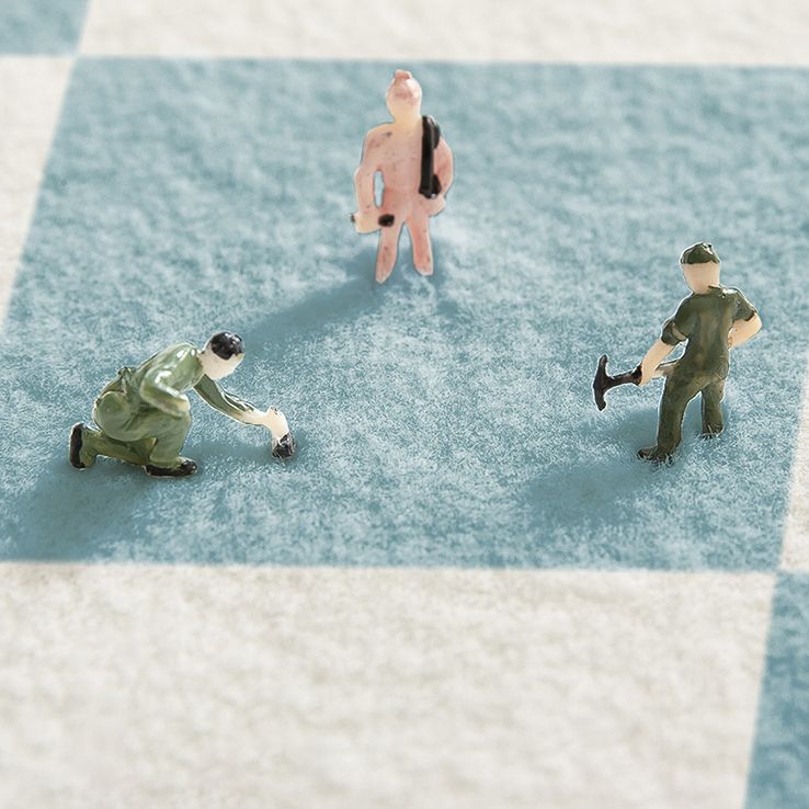 White Tone Simplicity Area Rug Polyester Buffalo Check Rug Non-Slip Backing Indoor Rug for Bedroom