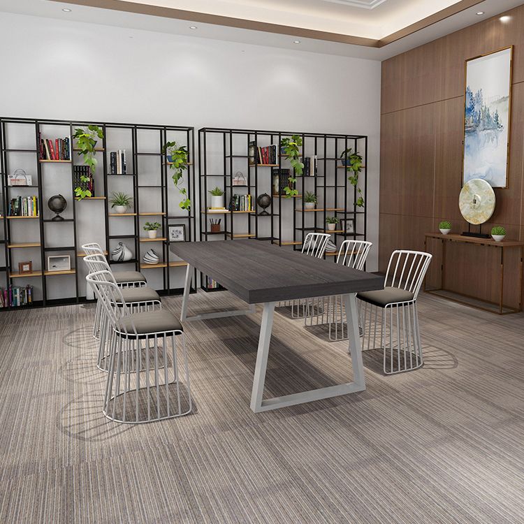 Industrial Style Pine Solid Wood Dining Table Sled Base Dining Room Collection